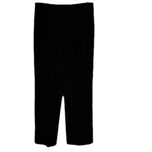 Yansi Fugel Black Pinstripe Trousers Size 8